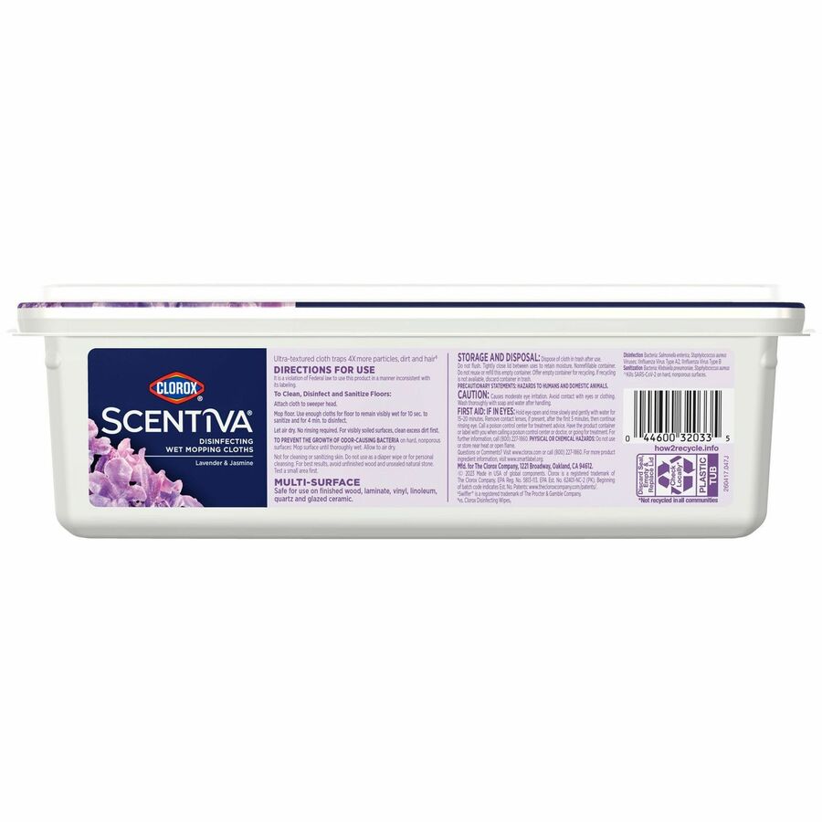 Picture of Clorox Scentiva Disinfecting Wet Mopping Cloth Refills - Lavender & Jasmine