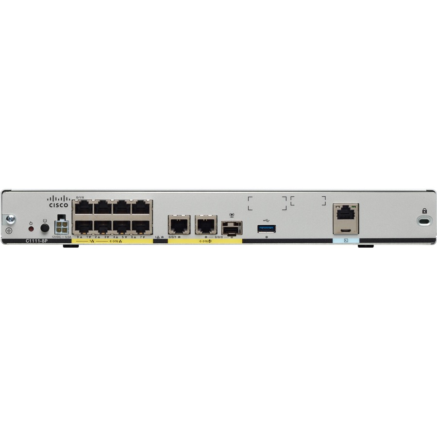 Cisco C1111-8PWE Wi-Fi 5 IEEE 802.11ac Ethernet Wireless Router - Refurbished