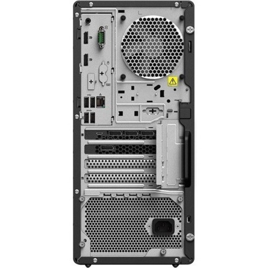 Lenovo ThinkStation P340 30DH000NUS Workstation - 1 x Intel Hexa-core (6 Core) i5-10500 3.10 GHz - 16 GB DDR4 SDRAM RAM - 512 GB SSD - Tower - Raven Black