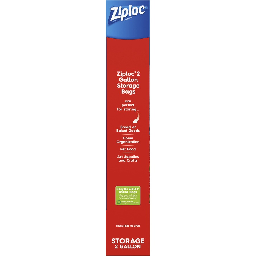 Ziploc Slider Bags, Storage, Gallon 15 Ea, Plastic Bags