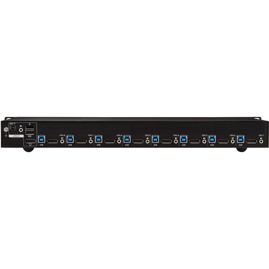 Tripp Lite by Eaton 8-Port DisplayPort/USB KVM Switch with Audio/Video and USB Peripheral Sharing 4K 60 Hz 1U Rack-Mount