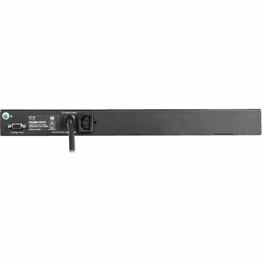 Tripp Lite by Eaton PDU 1.44kW 120V Single-Phase ATS/Local Metered PDU - 8 NEMA 5-15R Outlets Dual 5-15P Inputs 12 ft. Cords 1U TAA