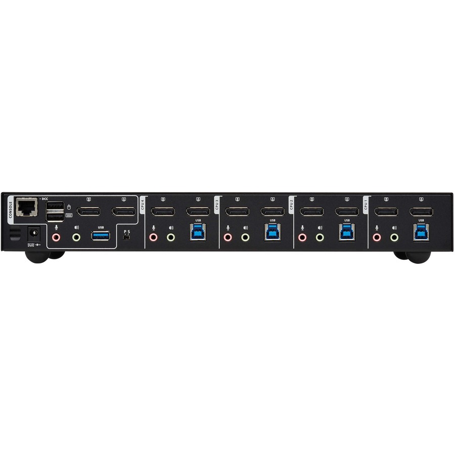 Tripp Lite by Eaton 4-Port DisplayPort Dual-Display KVM Switch - 4K 60 Hz USB 3.2 Gen 1 HDCP 2.2 USB Sharing