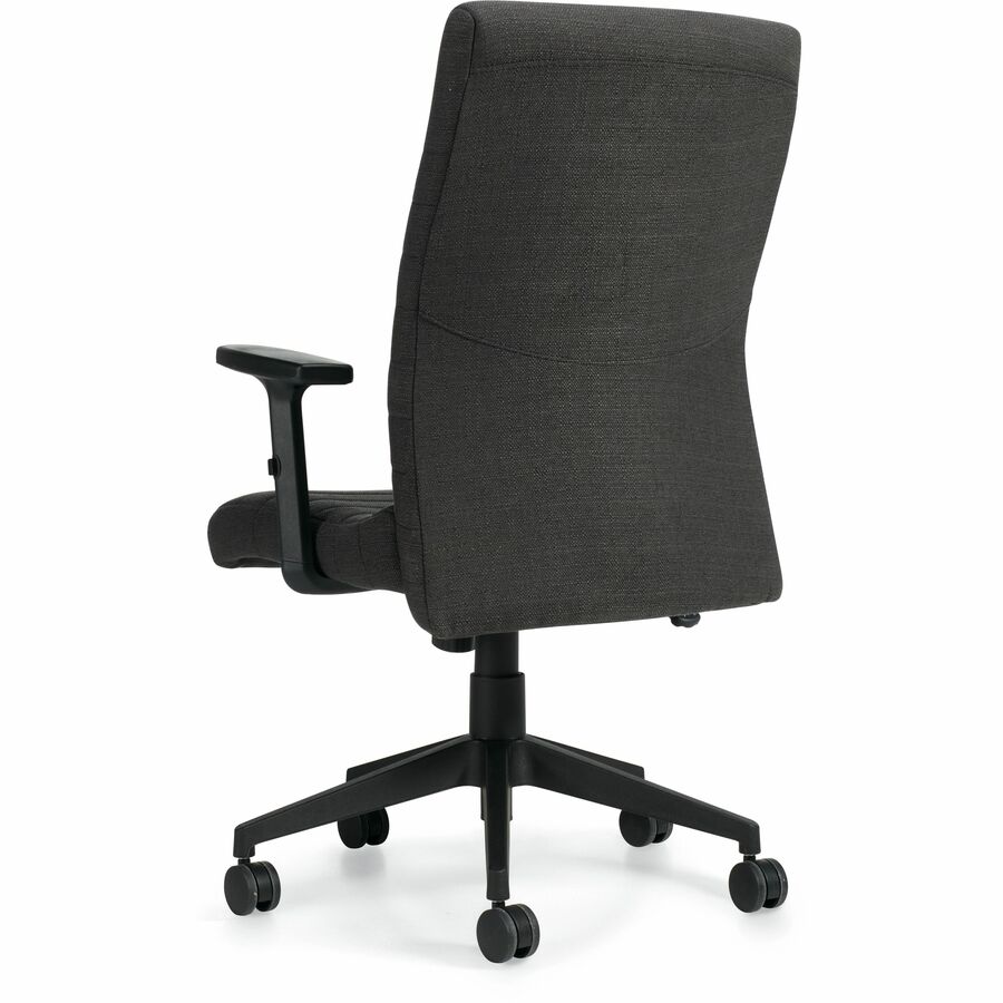 Offices To Go - Chaise de direction Carleton à dossier haut, gris fonc&eacute;