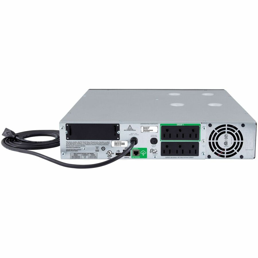 APC Smart-UPS, Line Interactive, 1500VA, Rackmount 2U, 120V, 6x NEMA 5-15R outlets, SmartConnect Port+SmartSlot, AVR, LCD [TAA]