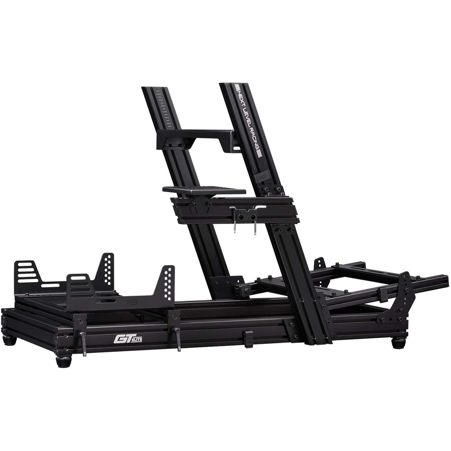 Next Level Racing GTElite Racing Simulator Cockpit- Wheel Plate Edition - Carbon, Steel