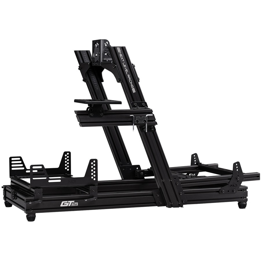 Next Level Racing GTElite Racing Simulator Cockpit- Front & Side Mount Edition - Carbon, Steel