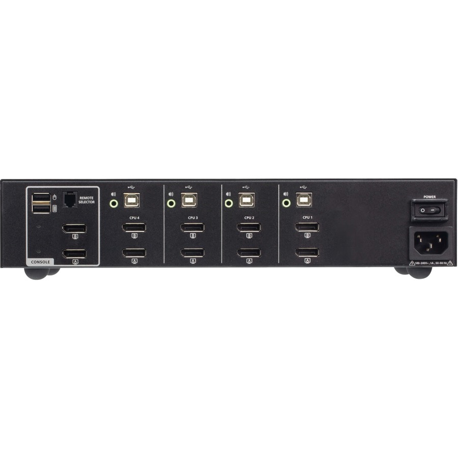 ATEN 4-Port USB DisplayPort Dual Display Secure KVM Switch (PSD PP v4.0 Compliant)