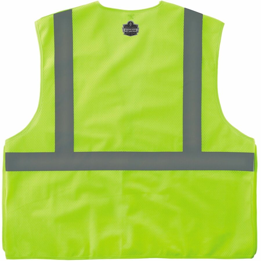 Picture of Breakaway Mesh Vest, XL, Polyester mesh, Lime, Hook & Loop shoulders/sides, 1 pocket, ANSI Type R Class 2, mic tab, 1 EA