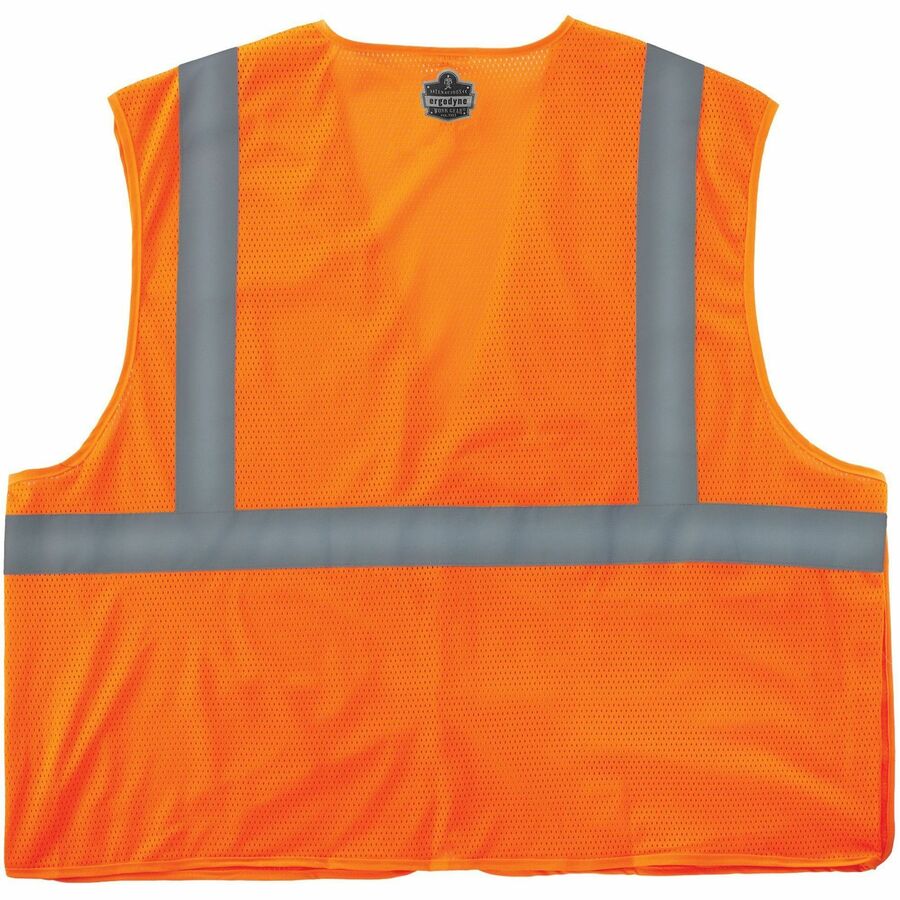 Picture of Breakaway Mesh Vest, XL, Polyester mesh, Orange, Hook & Loop shoulders/sides, 1 pocket, ANSI Type R Class 2, mic tab, 1 EA