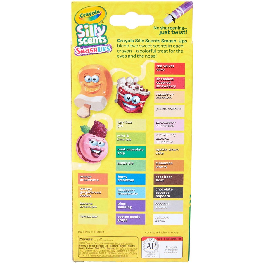 Crayola Silly Scents Mini Twistables Crayons - Orange, Gold - 24 / Pack -  Lighthouse Office Supply