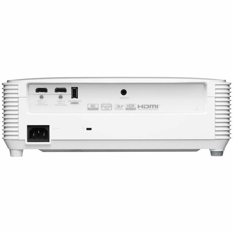 Optoma 3D DLP Projector - White - Front - 22,000:1 - 4000 lm - USB