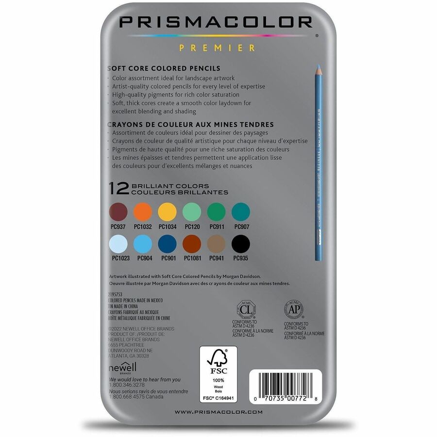 Ensemble de crayons de couleur Premier - Paysages