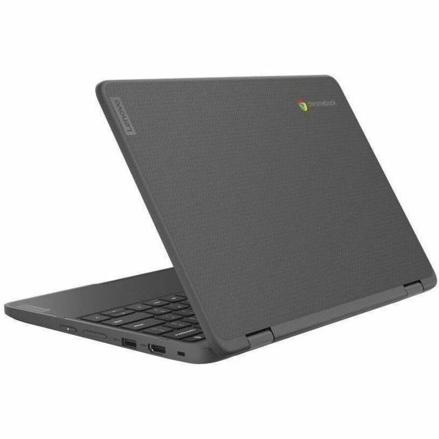Lenovo 300e Yoga Chromebook Gen 4 82W2000AUS 11.6" Touchscreen Convertible 2 in 1 Chromebook - HD - 60 Hz - Octa-core (ARM Cortex A76 + Cortex A55) - 4 GB - 32 GB Flash Memory - English Keyboard - Graphite Gray