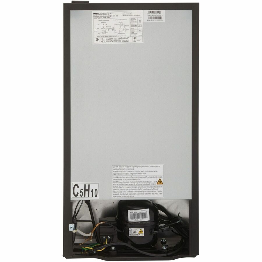 Danby - R&eacute;frig&eacute;rateur compact de 3,2 pi3 en acier inoxydable Designer