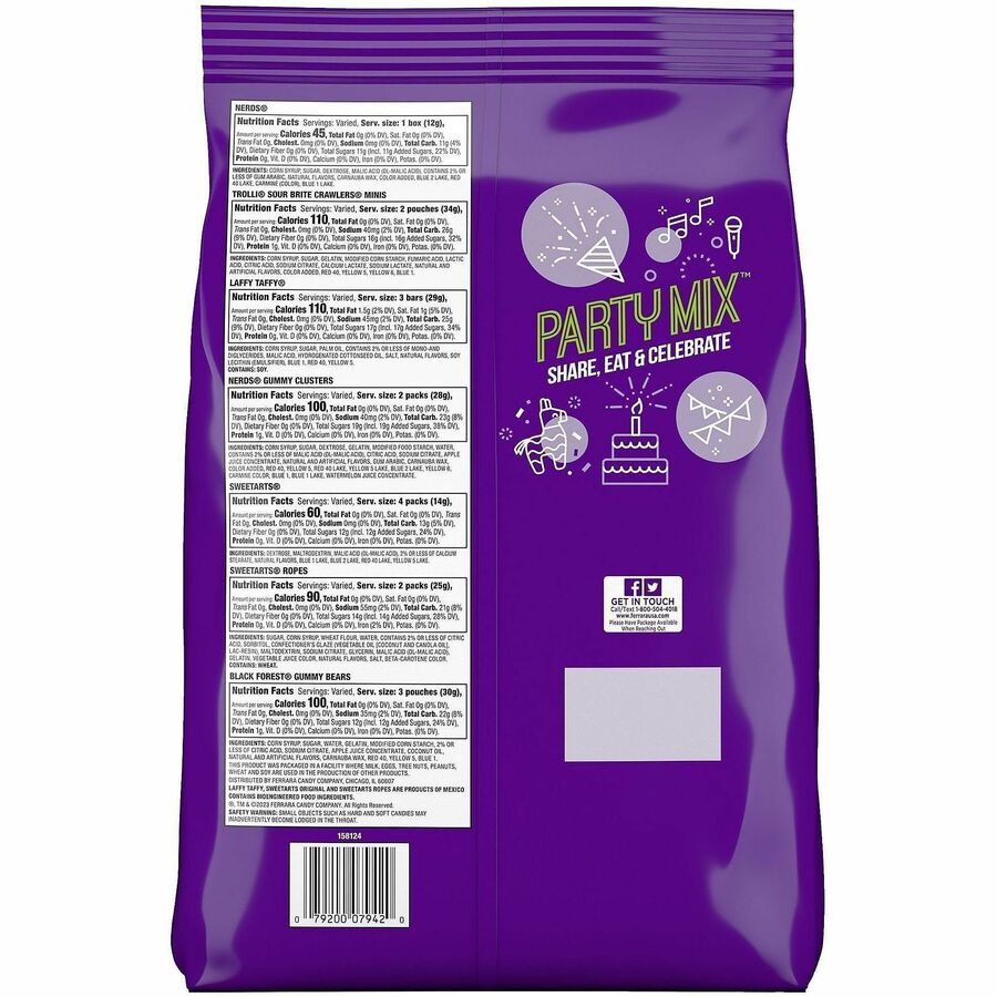 Picture of NERDS Super Candy Packs, 120-count assorted, 120/CT