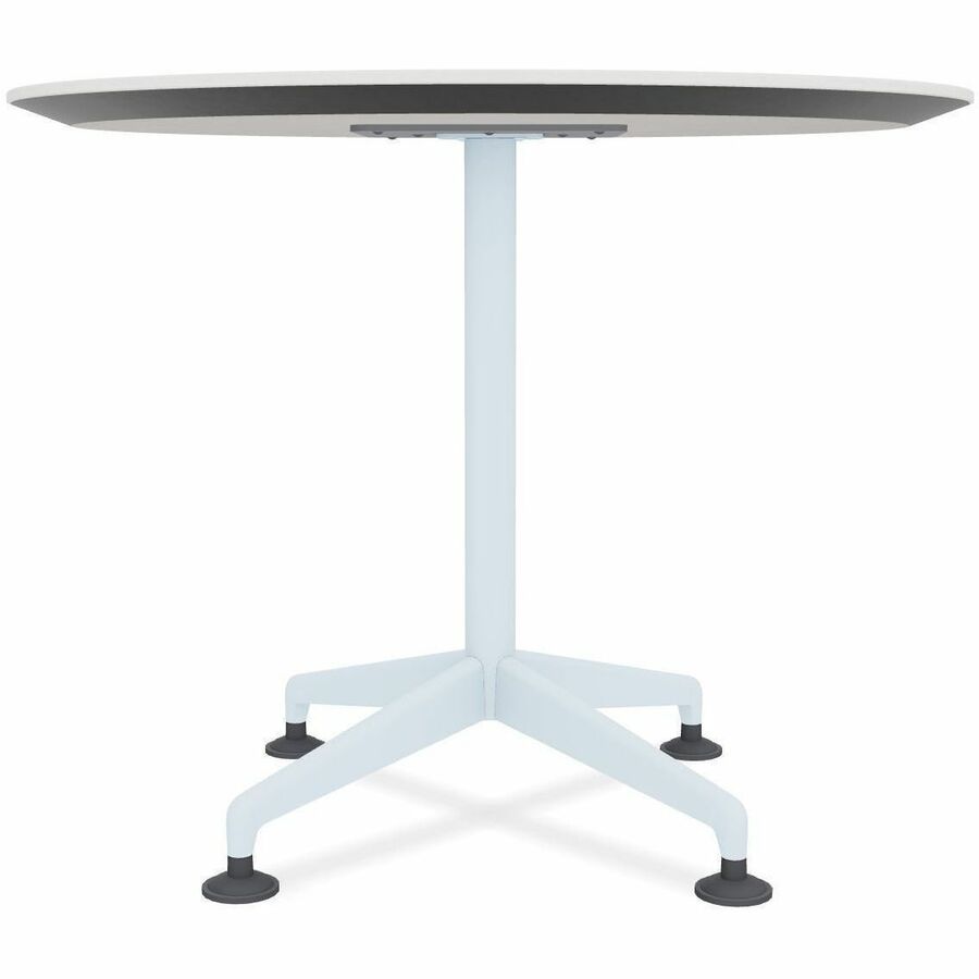 Picture of Zia Hospitality Table, 36 x 29, Round, Laminate, White, 1 EA