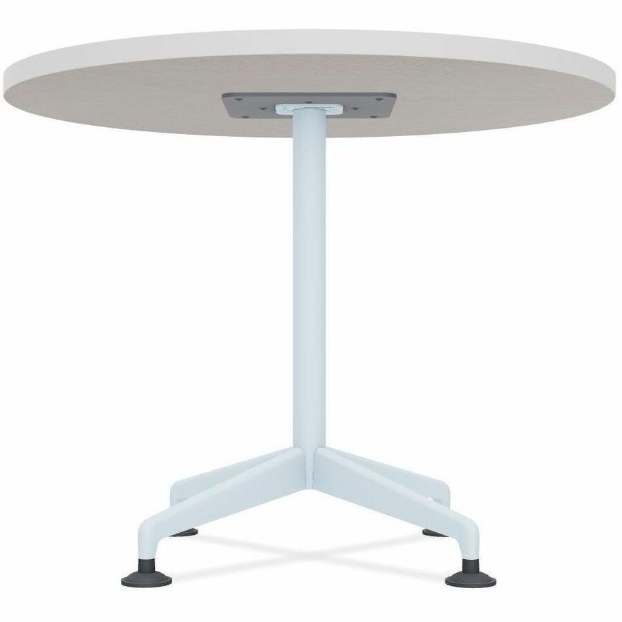 Picture of Zia Flip Table, 36 Round, Nesting Castors, Laminate, White, 1 EA
