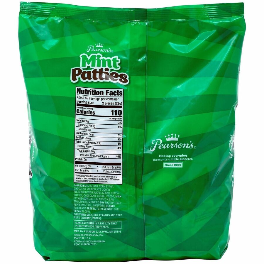 Picture of Mint Patties, Bulk Bag, 48 oz, Chocolate-Covered Mints, 1 CT