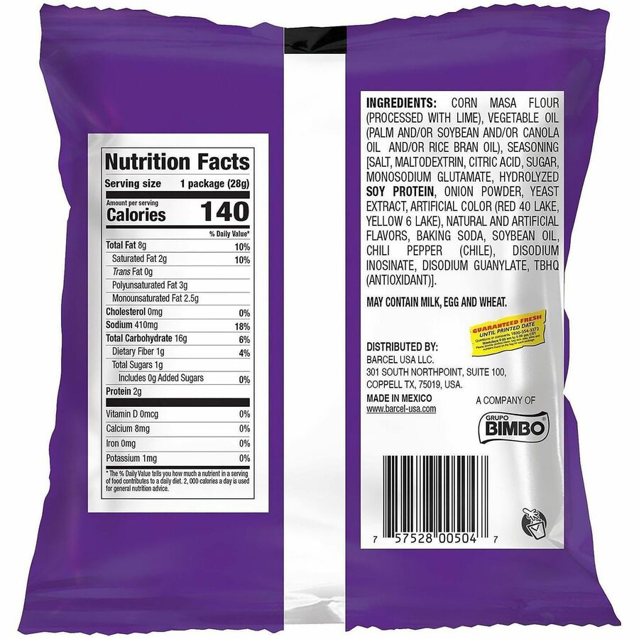 Picture of Takis Fuego Rolled Tortilla Chips, snack bags, 46/CT