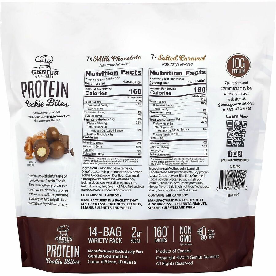 Green Rabbit Genius Gourmet's Protein Cookie Bites
