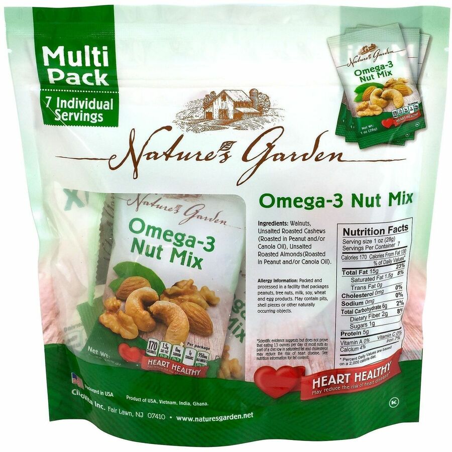 Picture of Omega Nut Mix Snack Packs, 42/CT, EA