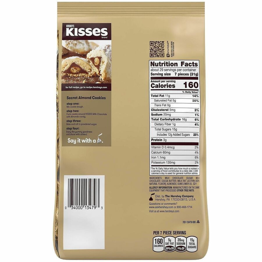 Green Rabbit Hershey's Kisses MilkChocolate Almond