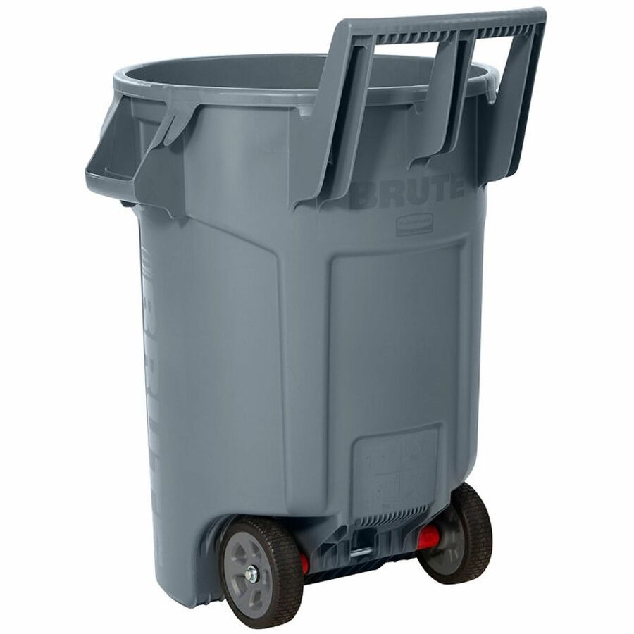 Picture of Rubbermaid Commercial Vented Wheeled BRUTE Container, 32 Gal Gray