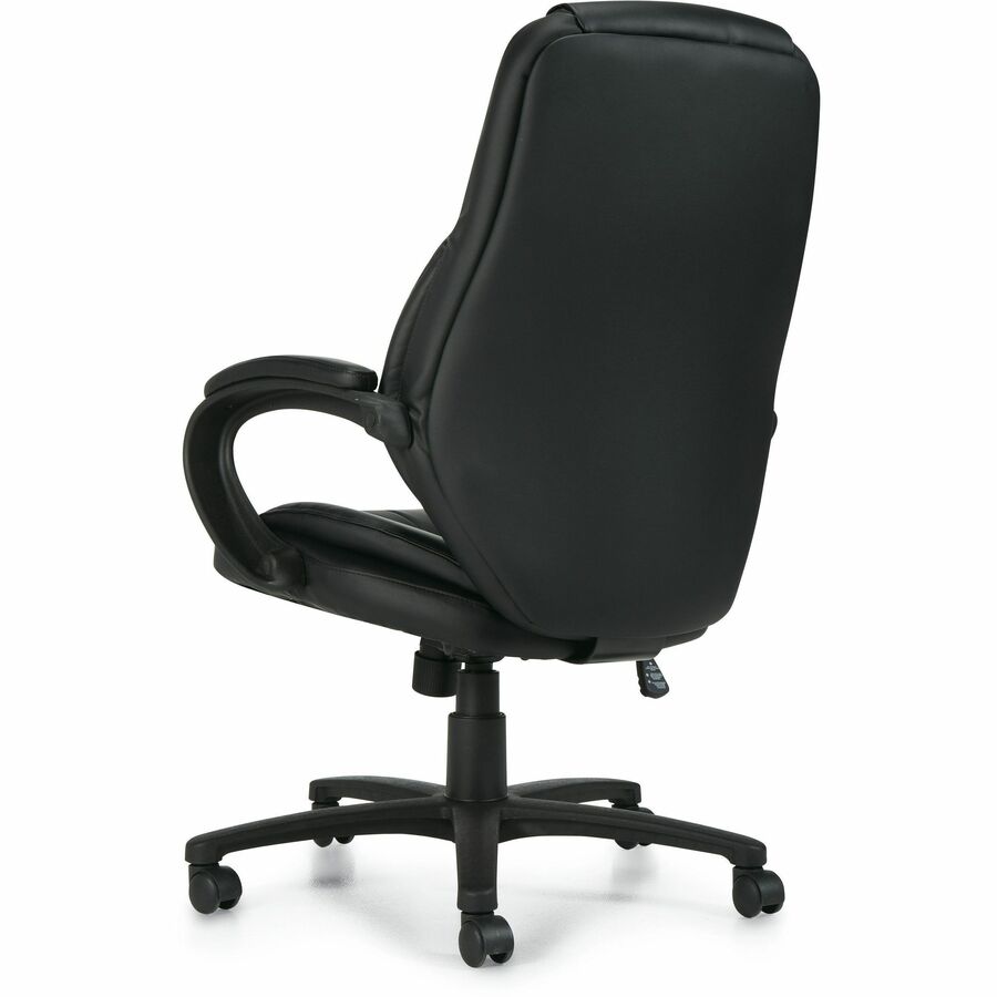 Brighton Fauteuil basculant à dossier haut, synderme LuxPlus noir