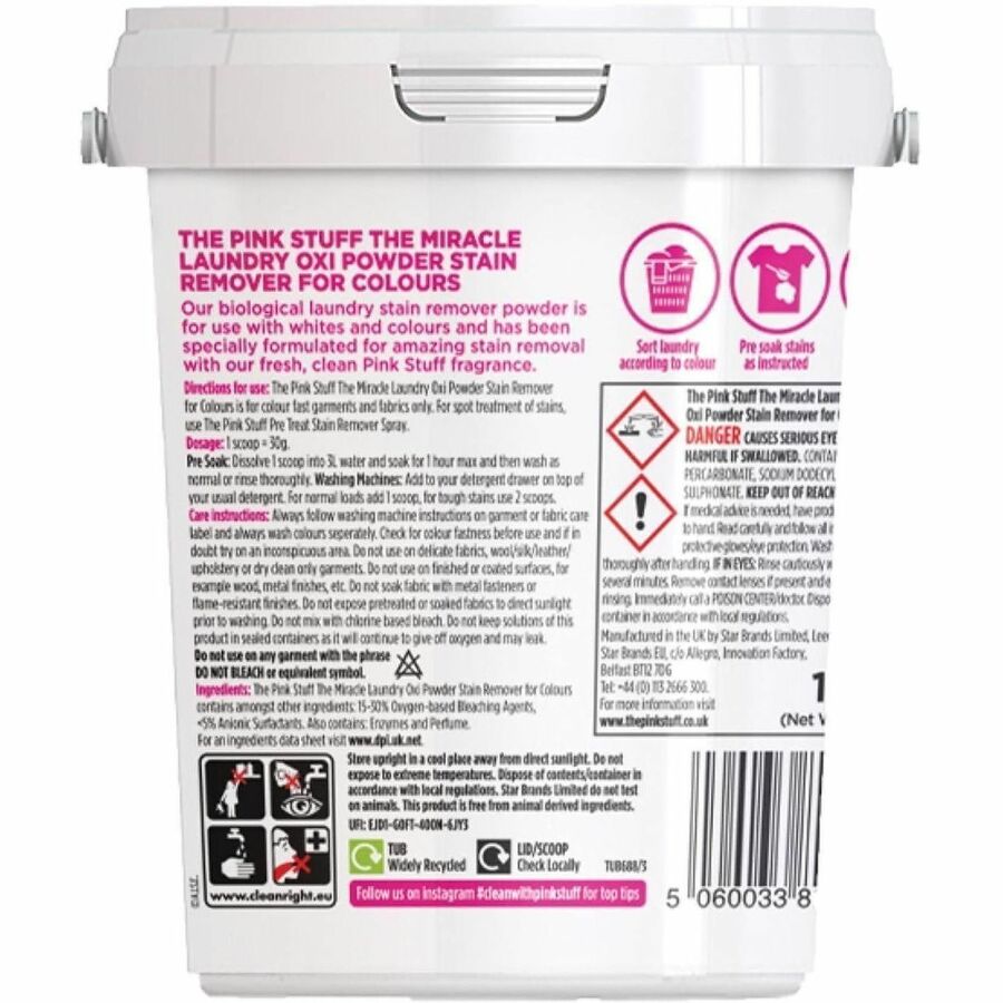 Picture of Laundry Oxi Powder Stain Remover, 35.2 oz, Powder, Fresh Clean Scent, Cruelty-Free, 6 EA/CT