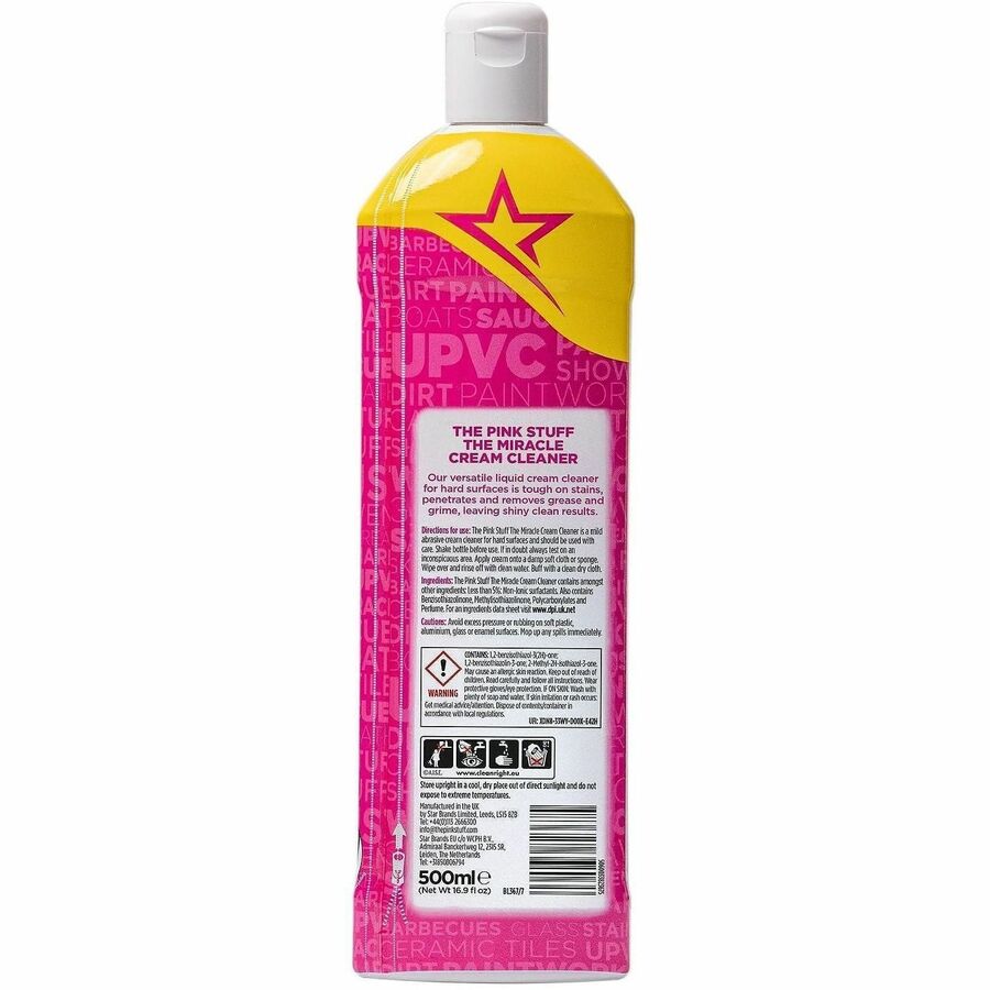 Picture of Cream Cleaner, 16.9 oz, Abrasive Multipurpose, Grease & Stain Remover, Pink Bottle, 12 EA/CT
