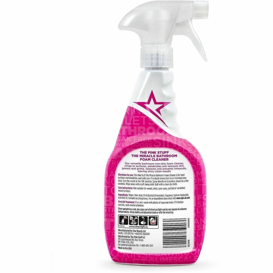 Picture of Bathroom Foam Cleaner, 25.4 oz, Fruity Scent, Non-drip Foam Spray, Anti-limescale, 10 EA/CT
