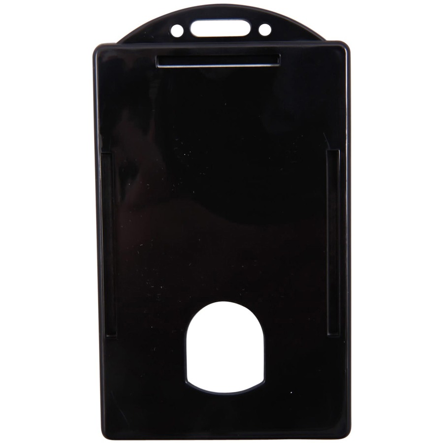 Baumgartens BAU68320 Vertical ID Card Holder 25 Pack Black
