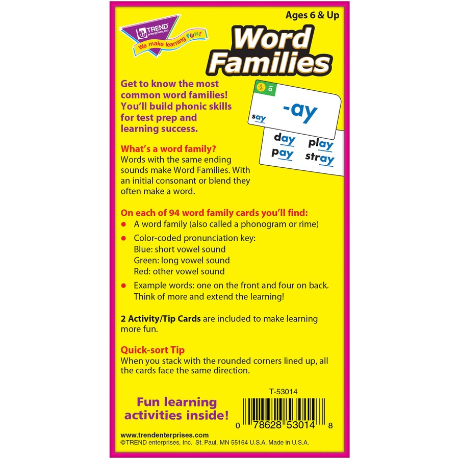 Picture of Trend Word Skill Building Flash Cards