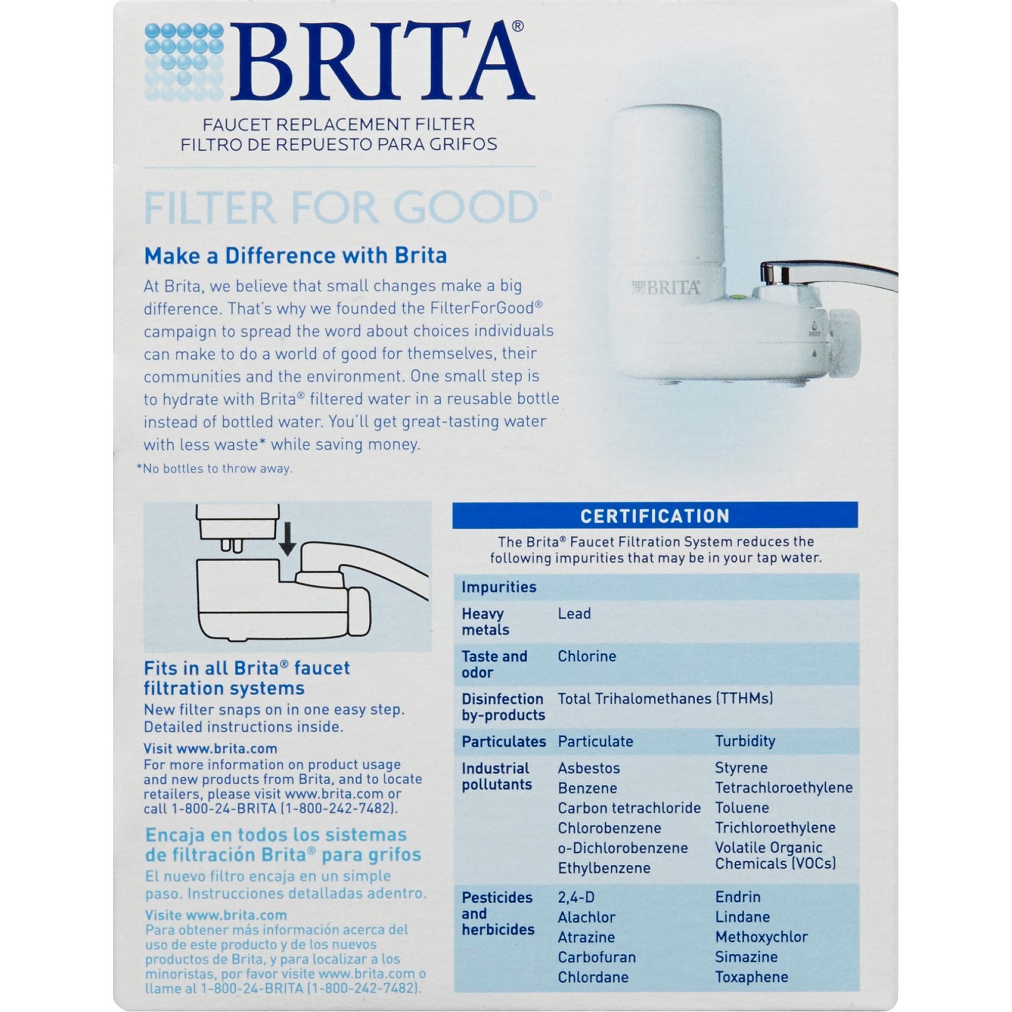 CLO42401 Brita® On Tap Faucet Water Filter System Replacement Filter