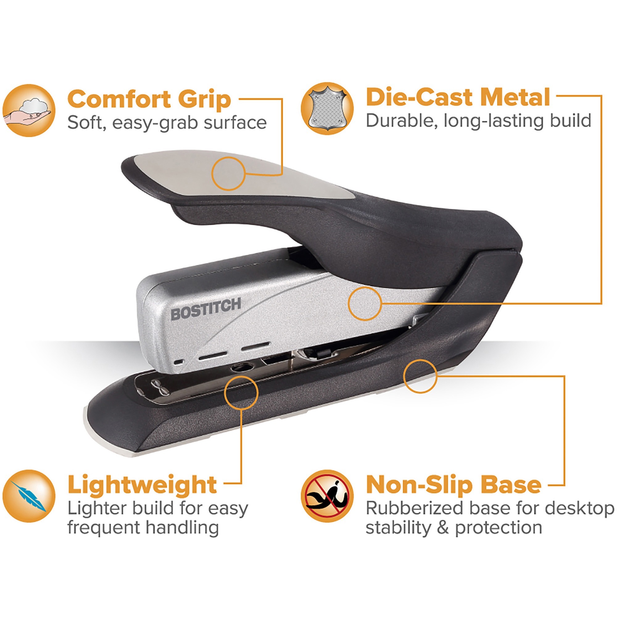ACI1210 Bostitch® SpringPowered Premium HeavyDuty Stapler, 65Sheet