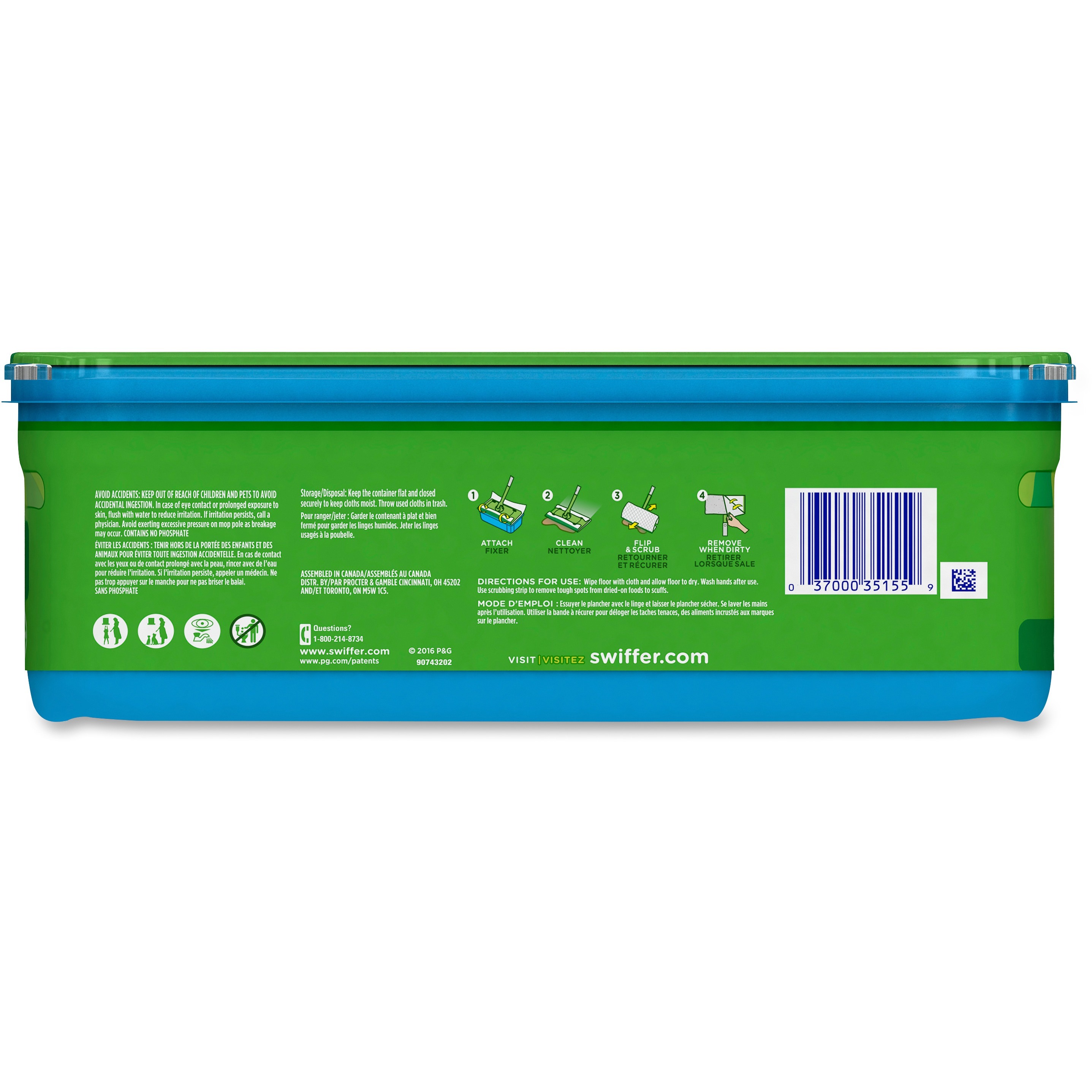 Swiffer Disposable Wet Cloths Kit Office Plus