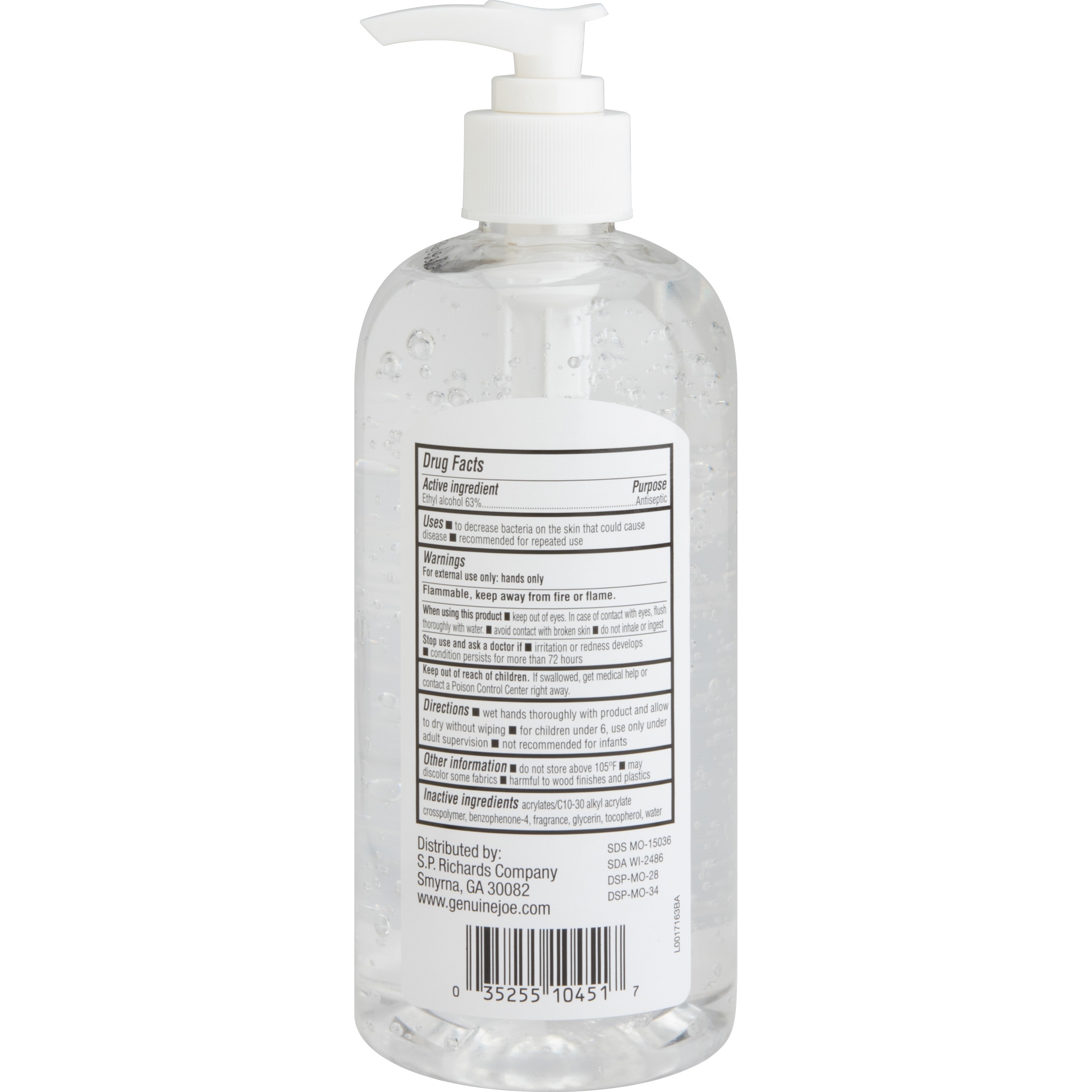 GJO10451CT : Genuine Joe Genuine Joe Hand Sanitizer - 16 Fl Oz (473.2 ...