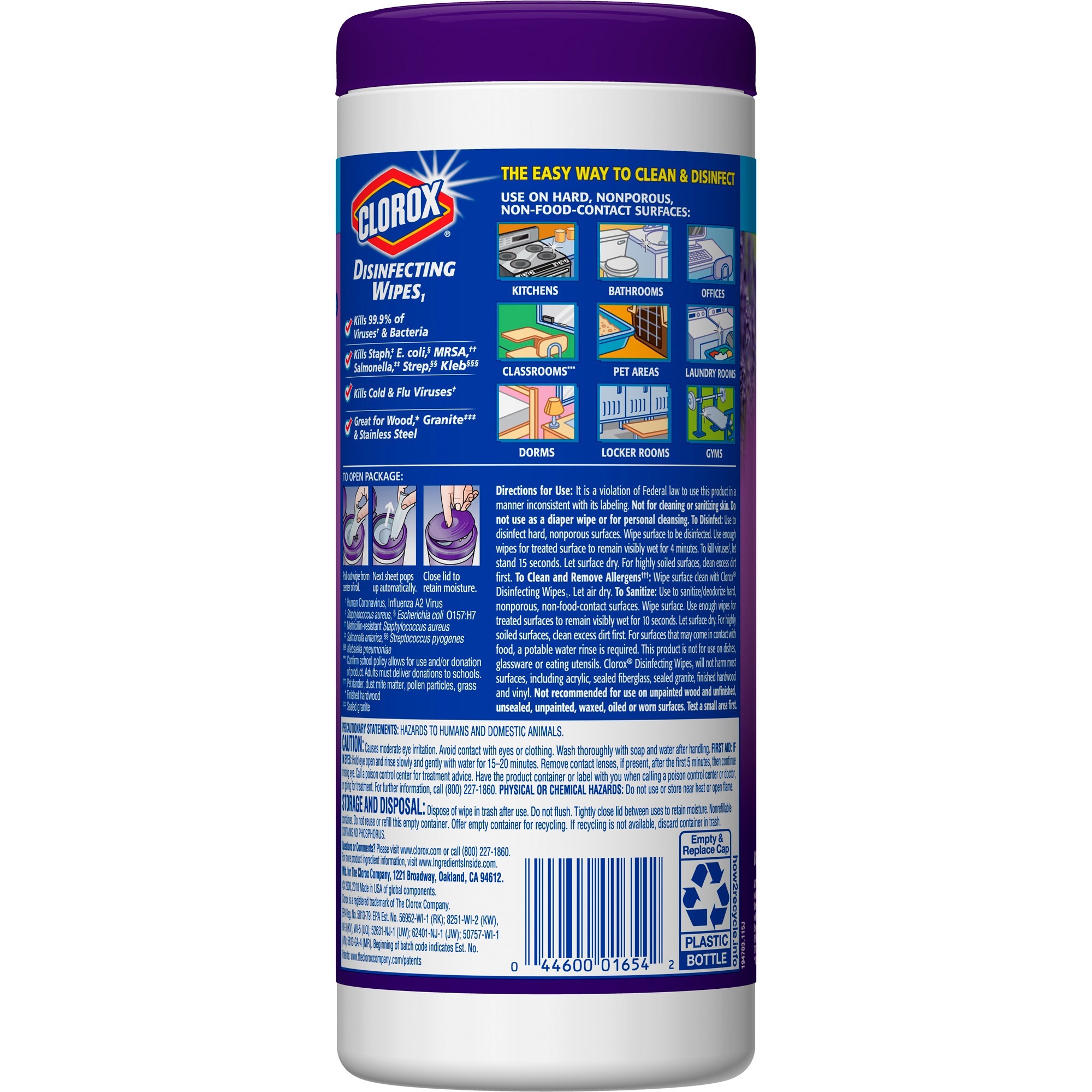 CLO01654CT : Clorox® Clorox Bleach-Free Scented Disinfecting Wipes ...