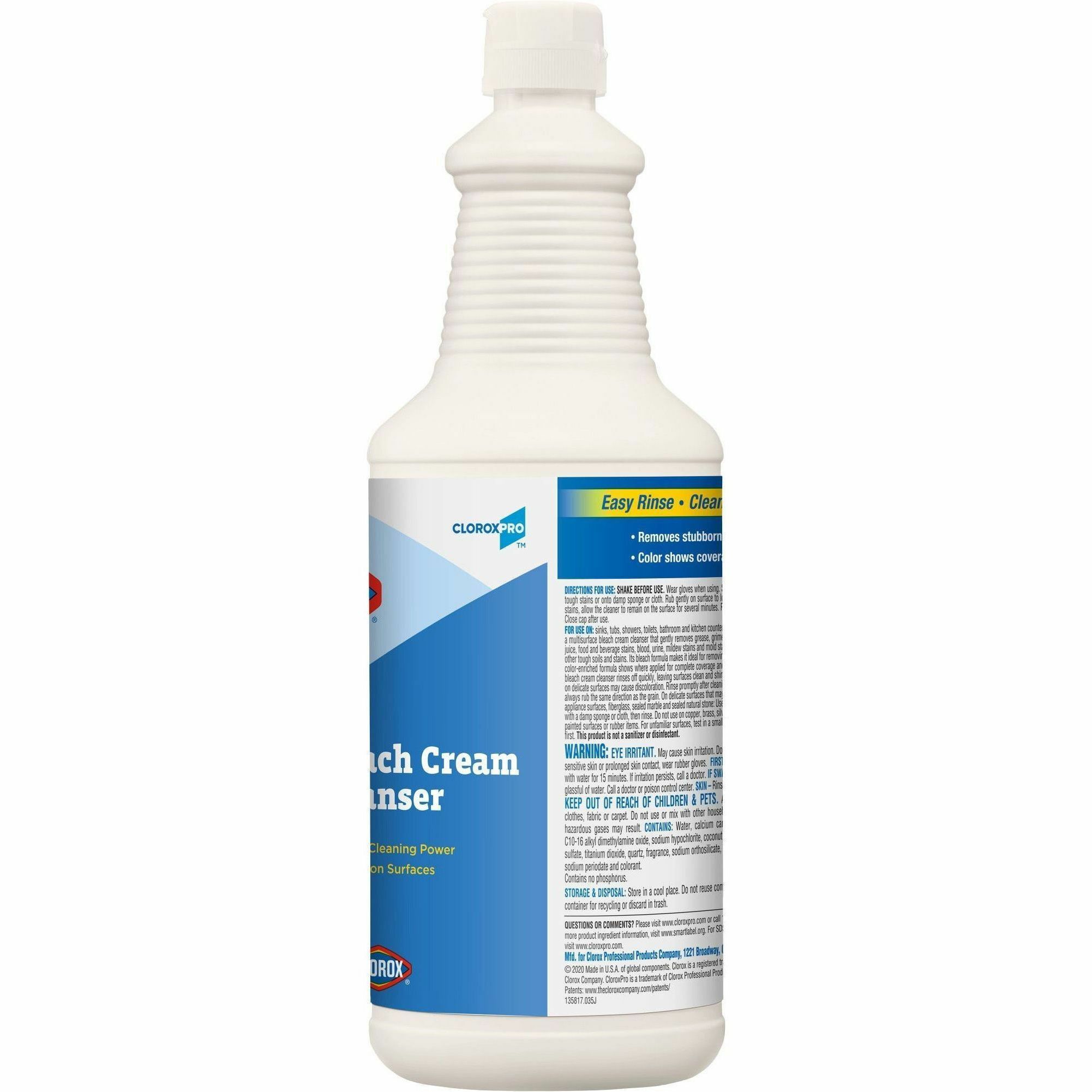 Clorox Commercial Solutions Bleach Cream Cleanser Office Express