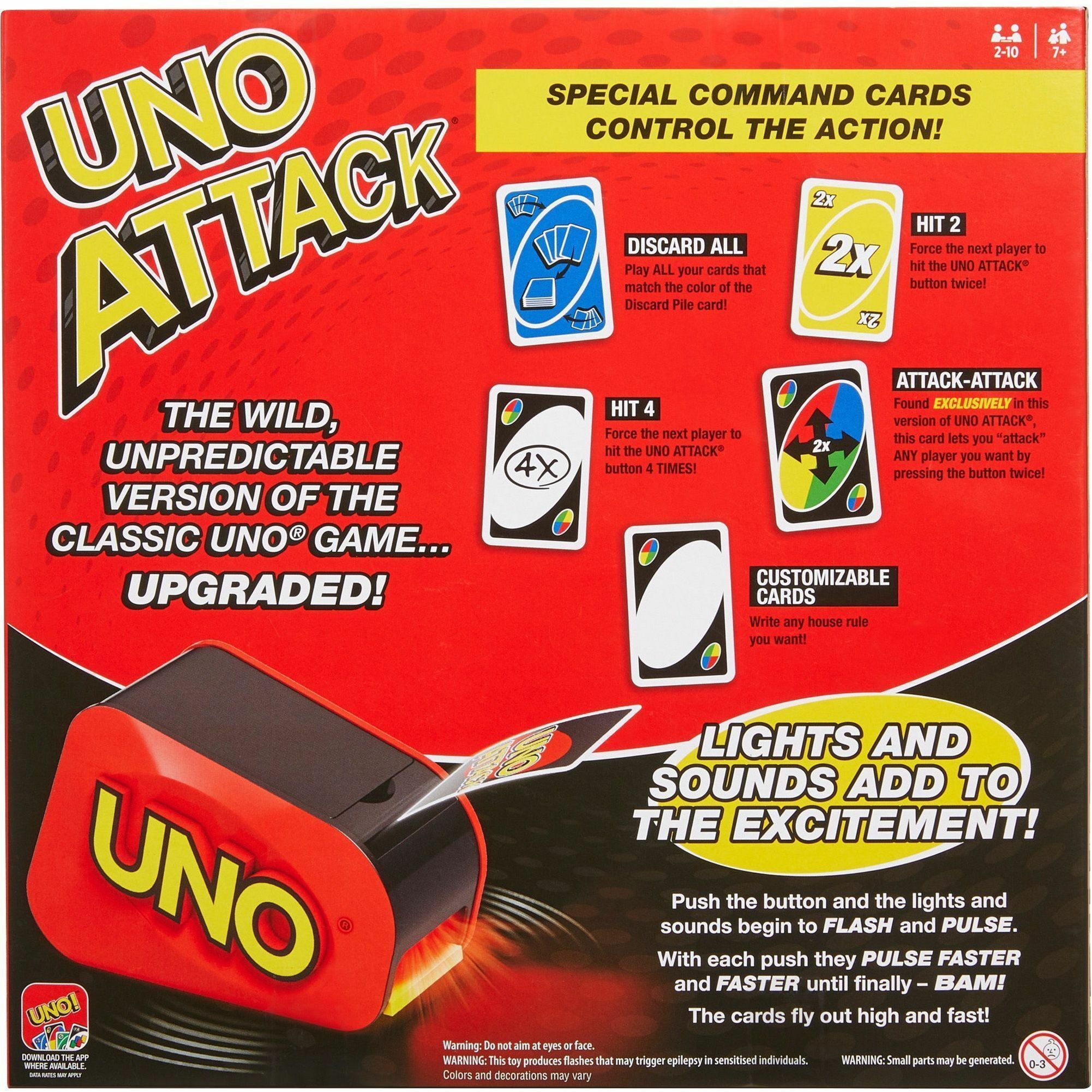 Mattel UNO Attack Card Game , Family Game For Kids And Adults, Card ...