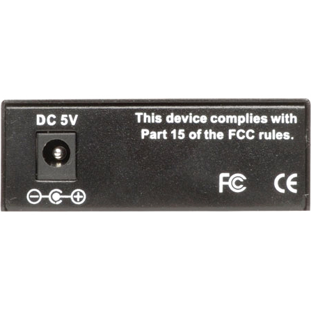 Eaton N785-001-SC UTP to Gigabit fiber optic media converter with SC connector — rear view