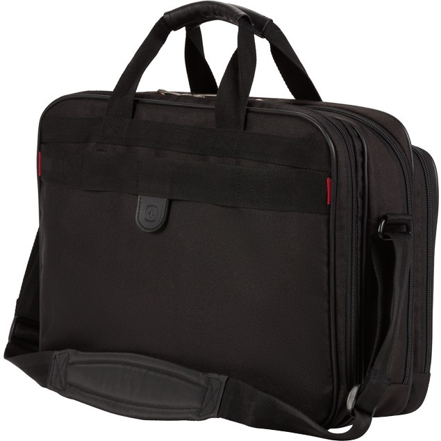 WENGER & SWISSGEAR BY GROUP III WENGER MAINFRAME CASE TRIPLE GUSS 15.6IN LAPTOP BLACK — rear view