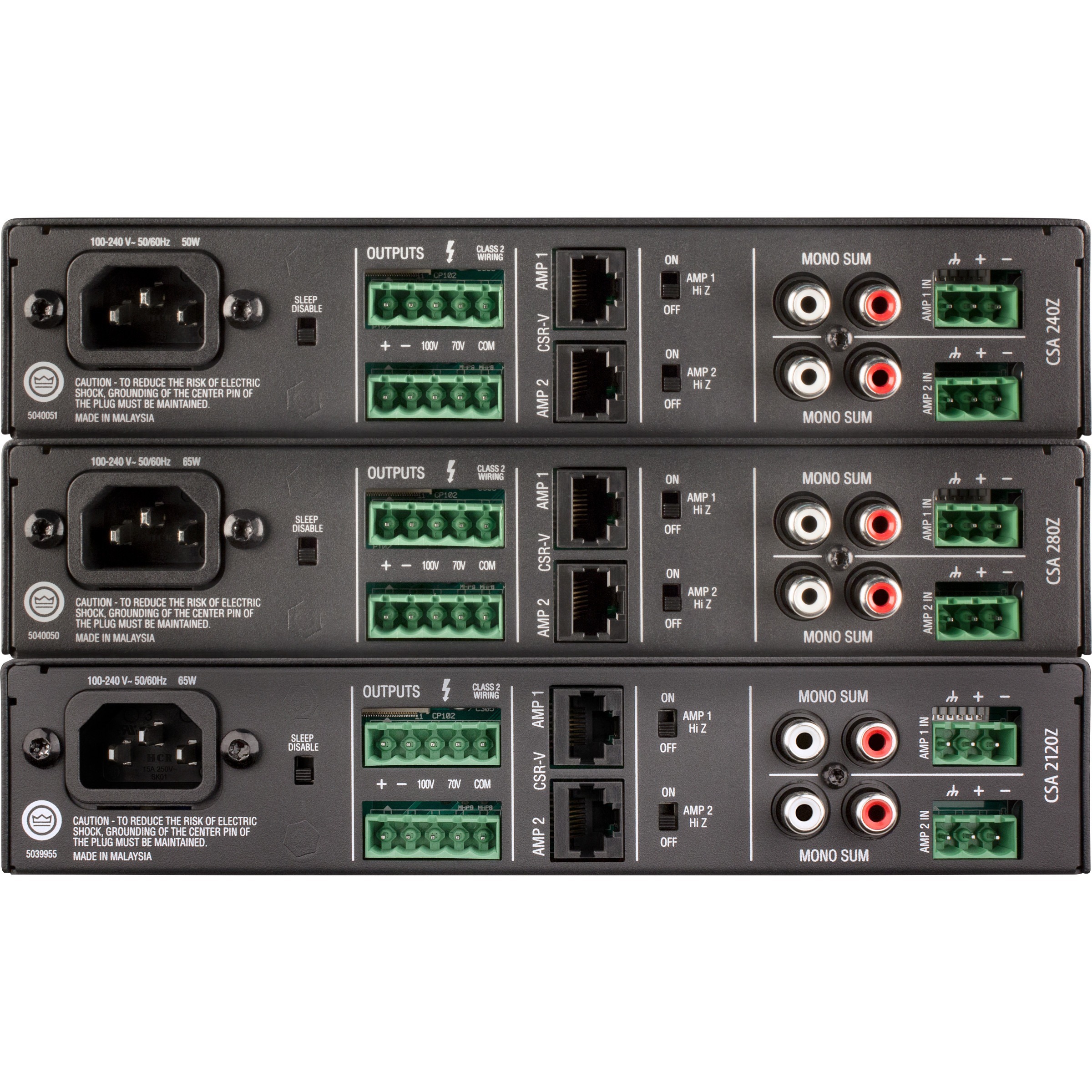 JBL 80W DriveCore Amplifier — rear view