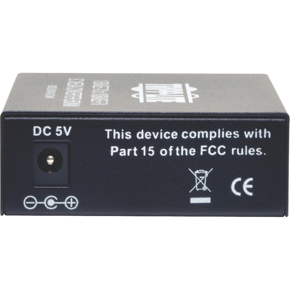 Eaton Tripp Lite N784-001-SC-MM 10/100 SC multimode fiber to Ethernet media converter — rear view
