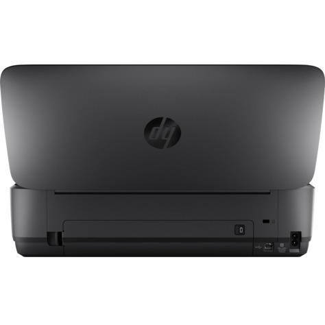 HP OfficeJet 250 Mobile all-in-one printer for portable print, scan, and copy workflows — rear view