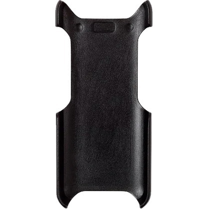 Black Cisco 8821 belt holster with belt and pocket clip — rear view