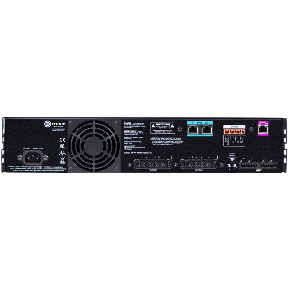CROWN 4x600 Power Amp — rear view