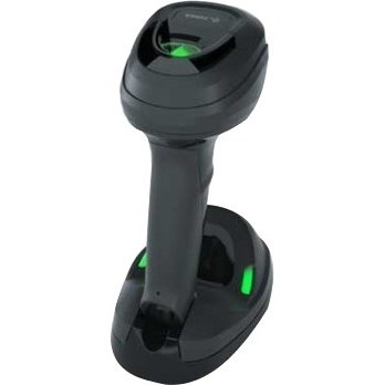 Zebra DS9908R black presentation area imager corded scanner for retail point-of-sale — rear view