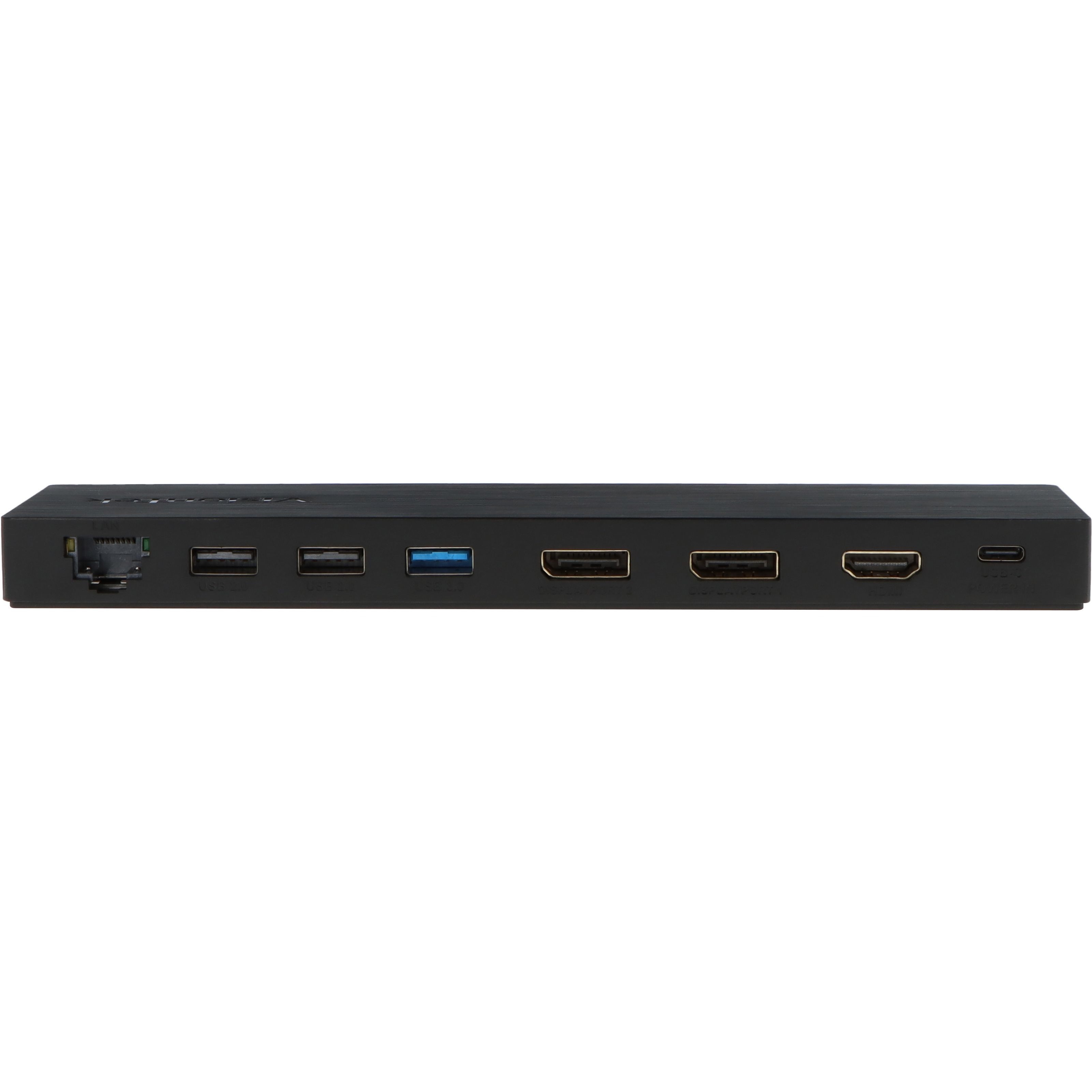 VT2500 USB-C DOCKING STATION - MULTI DISPLAY MST DOCK 85W POWER DELIVERY — rear view